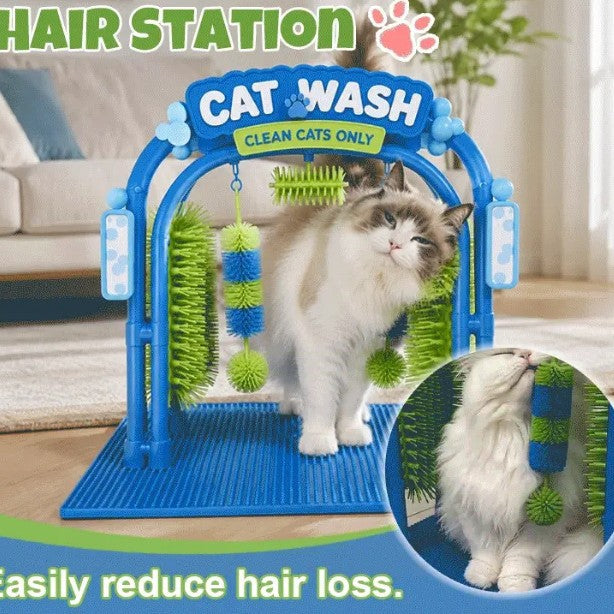 Portable cat grooming tools